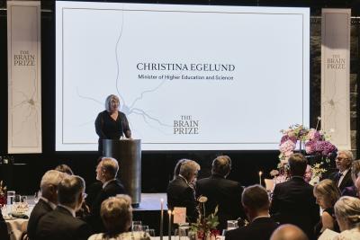 Christina Egelund ved The Brain Prize 2023